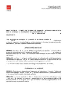 Autorización de venta VPO 801/2005