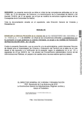 No todas las viviendas de protección oficial se pueden descalificar