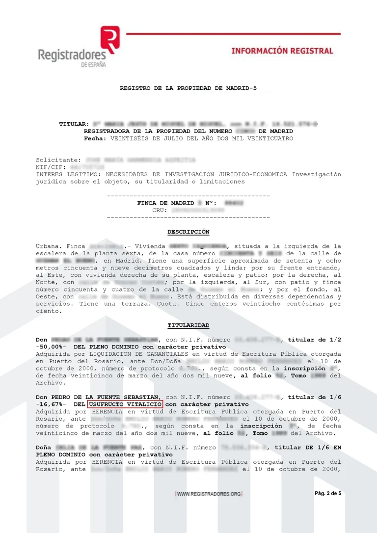 Vender una vivienda con usufructo