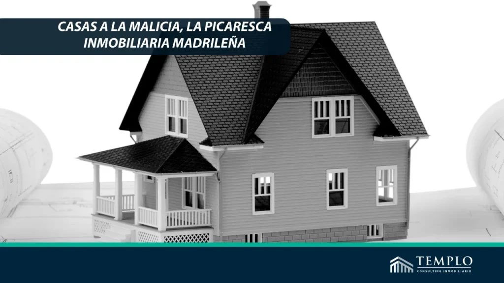 Ilustración de una casa a la malicia en Madrid.