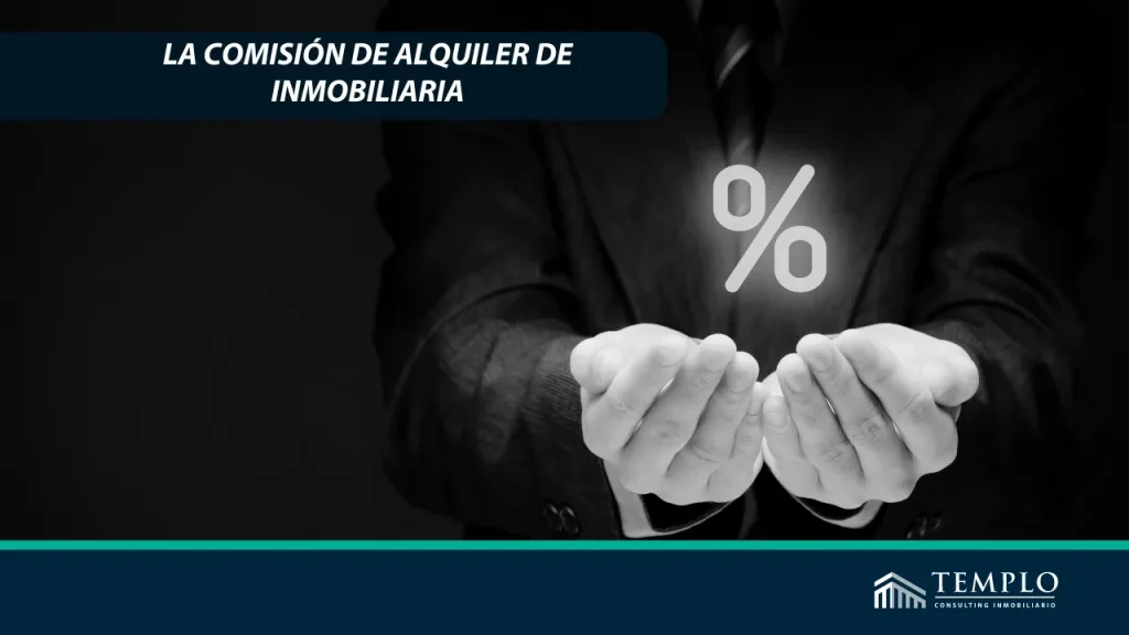 Imagen de unas manos sosteniendo el símbolo de porcentaje refiréndose a la comisión