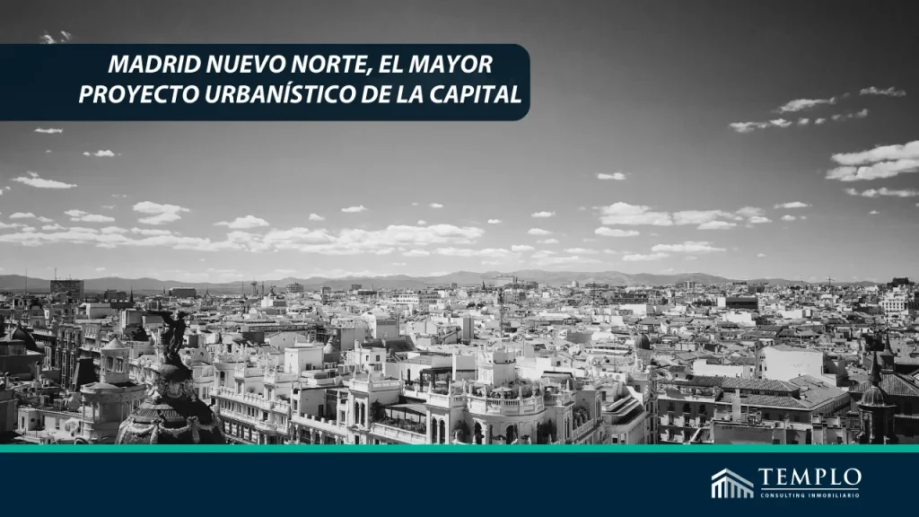 Vista área de la zona norte de Madrid.