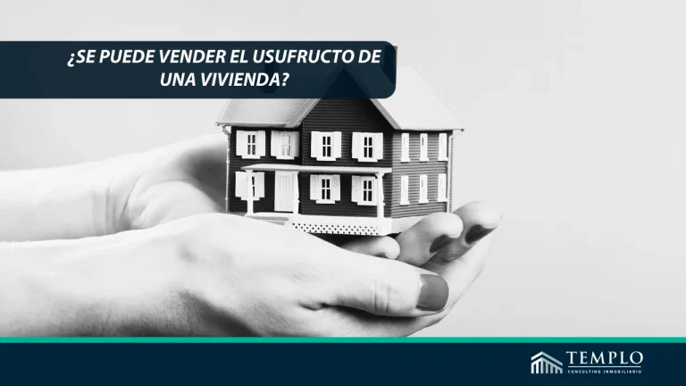 Ilustración de unas manos sujetando uan vivienda en usofructo.