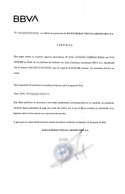 Ceertificado de deuda cero