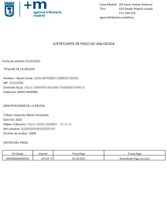 último recibo del IBI es necesario en una compraventa