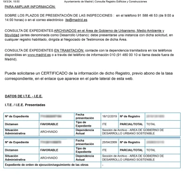 Inspección Técnica de Edificios (ITE)