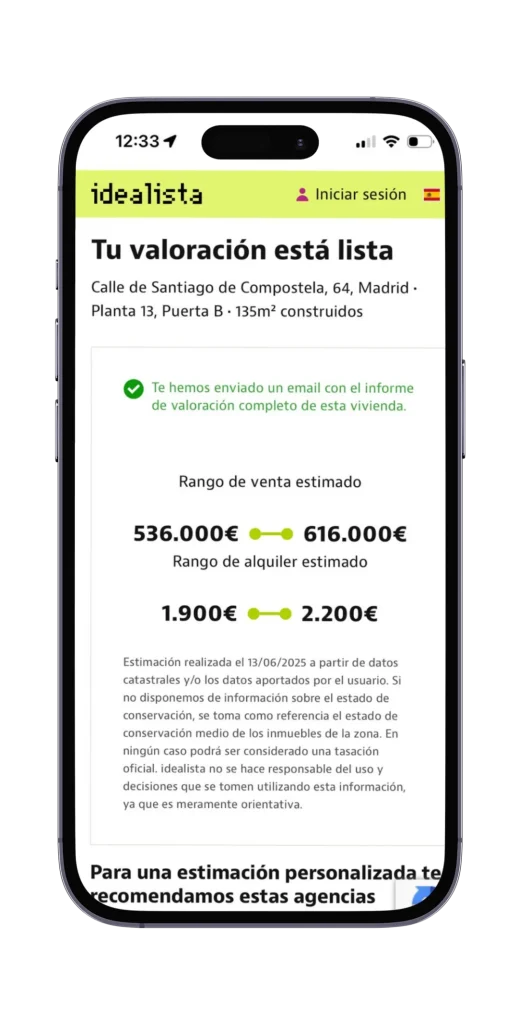 Tasación gratuita de mi vivienda