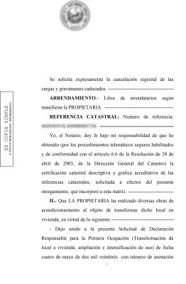 Escritura de cambio de uso local Madrid