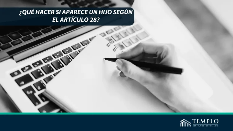 "Guía de actuación en caso de llegada de un hijo según el Artículo 28."