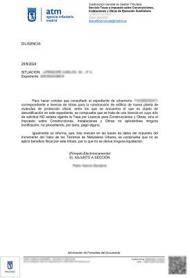 Certificado de no devolución de ayudas