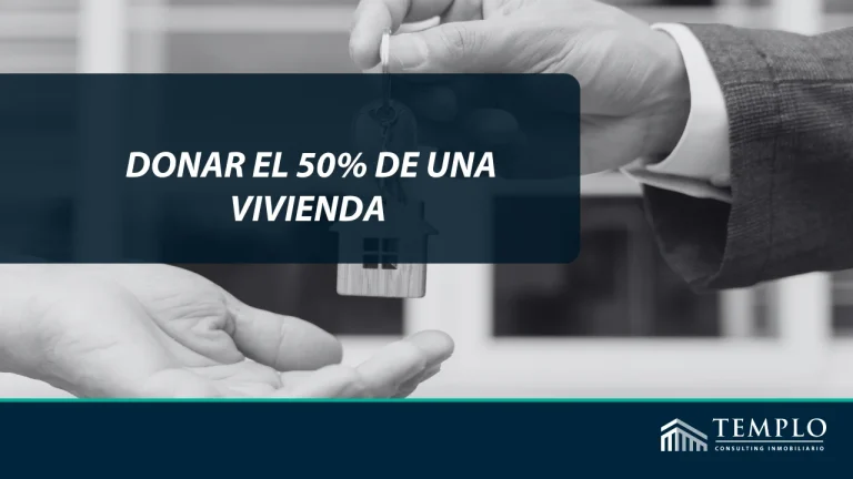 Donar el 50% de una vivienda