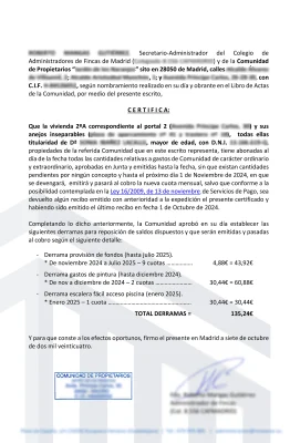Documentos para vender el piso de una sociedad