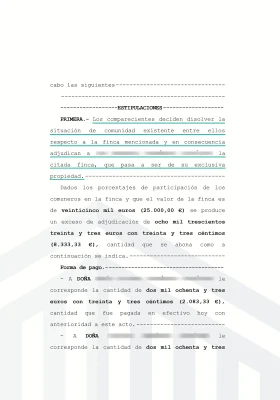 Extinción de Condominio en Madrid