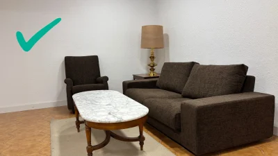 Fotografía correcta para enseñar un piso