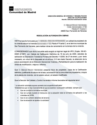 Reformar una Vivienda Protegida