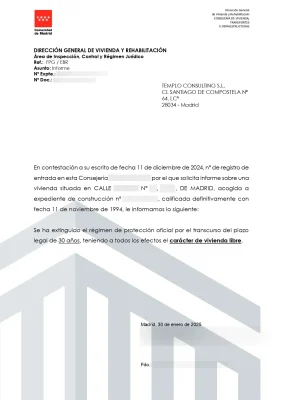 Descalificación por Transcurso de Plazo Madrid